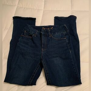 Seven7 Women's Boot Cut Jeans - Dark Blue